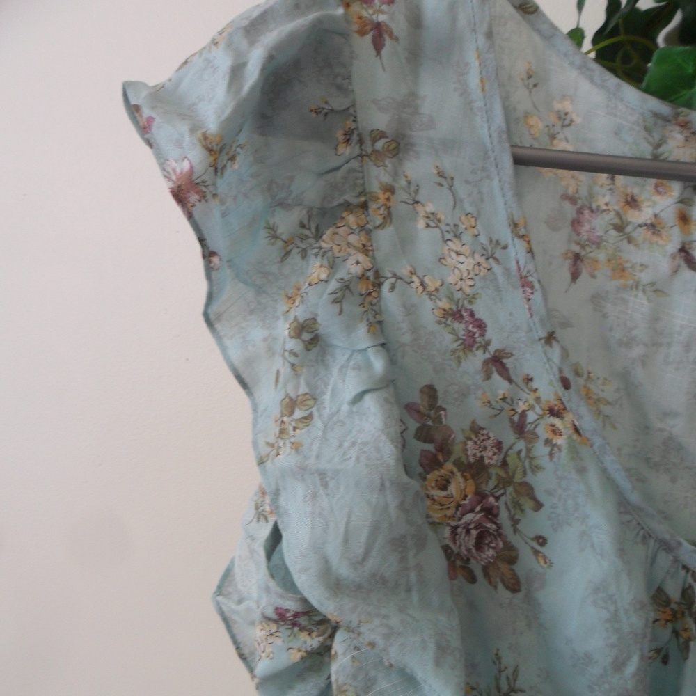 Floral Ruffle Sleeve Sundress - Picture 6 of 8